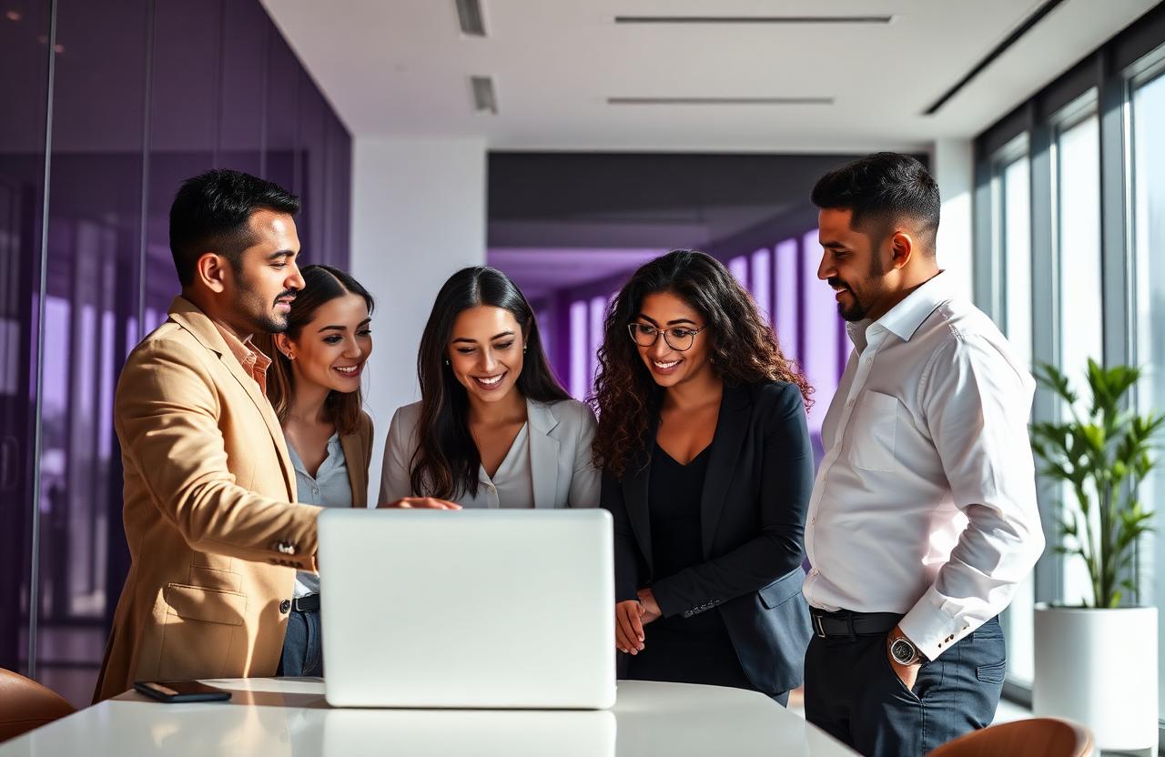 Time da Mydas Tech em colaboração estratégica